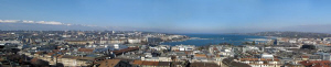 Panorama of Geneva with the Lake. by Bea & Stef Primatesta 